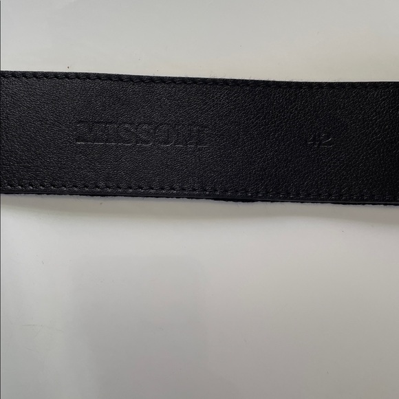 ??RARE??Missoni belts black white knit abstract print leather main image 4